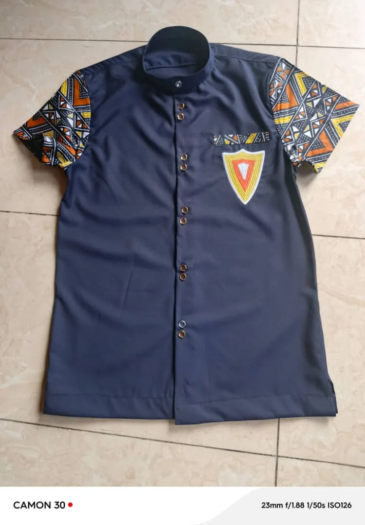 Chemises wax sur mesure – modèle 9 | PriStyle Douala